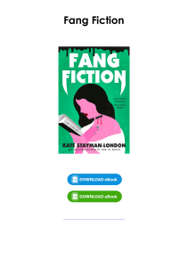 Download (pdf) Book Fang Fiction By Kate Stayman-London