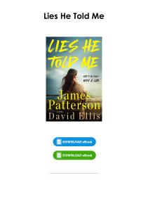 Read (pdf) Book Lies He Told Me By James Patterson