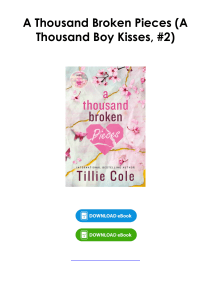 Download (pdf) Book A Thousand Broken Pieces (A Thousand Boy Kisses, #2) By Tillie Cole