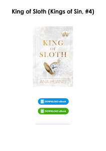 Download (pdf) Book King of Sloth (Kings of Sin, #4) By Ana Huang