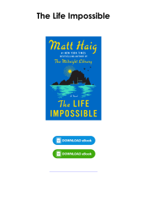 Read (pdf) Book The Life Impossible By Matt Haig