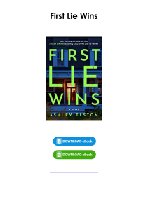 (Read) First Lie Wins By Ashley Elston