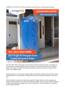 TERBAIK!  WA 0812-9627-2689 Jual Tangki Air Penguin Kirim Ciadeg Kabupaten Bogor