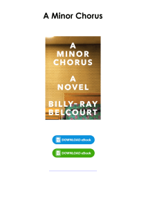 Read PDF KINDLE A Minor Chorus Full Page