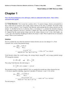 【教材答案】Solutions of Principles of Electronic Mater