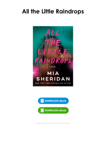 (Download) All the Little Raindrops By Mia Sheridan