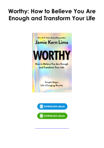 Download (pdf) Book Worthy: How to Believe You Are Enough and Transform Your Life By Jamie Kern Lima