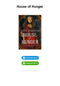 (Download) House of Hunger By Alexis Henderson