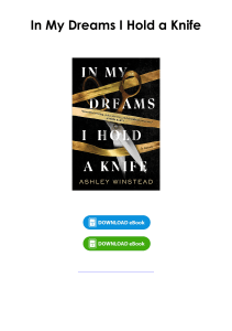 Read (pdf) Book In My Dreams I Hold a Knife By Ashley Winstead