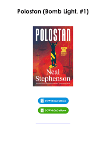 (Download) Polostan (Bomb Light, #1) By Neal Stephenson