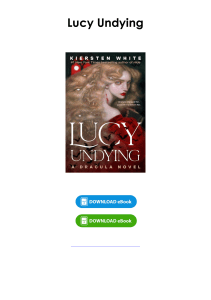 Read (pdf) Book Lucy Undying By Kiersten White