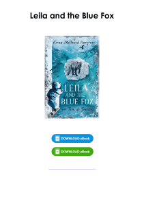 Read (pdf) Book Leila and the Blue Fox By Kiran Millwood Hargrave