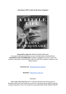 [Epub]PDF] Download A Little Life BY: Hanya Yanagihara