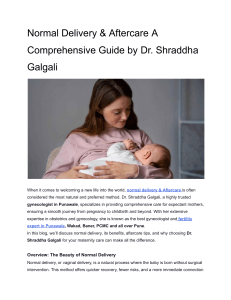 Normal Delivery & Aftercare A Comprehensive Guide by Dr