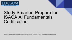 Study Smarter: Prepare for ISACA AI Fundamentals Certification