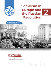 Socialism in Europe & Russian Revolution Solutions