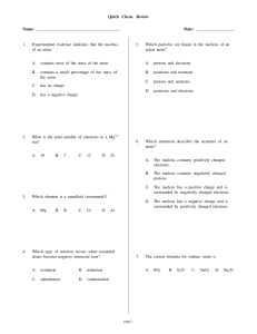 Quick Chem. Review