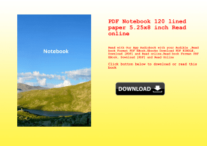 PDF Notebook 120 lined paper 5.25x8 inch Read online