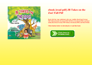 ebook [read pdf] JB Takes on the Zoo! Full Pdf