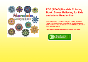 PDF [READ] Mandala Coloring Book Stress Relieving for kids and adults Read online