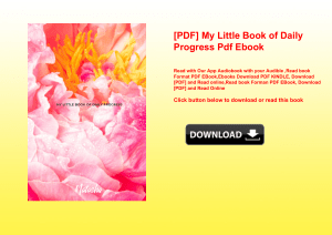 [PDF] My Little Book of Daily Progress Pdf Ebook