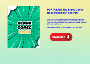 PDF [READ] The Blank Comic Book Panelbook get [PDF]