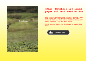 [READ] Notebook 120 lined paper 6x9 inch Read online