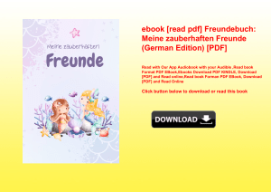 ebook [read pdf] Freundebuch Meine zauberhaften Freunde (German Edition) [PDF] 