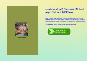 ebook [read pdf] Notebook 120 lined paper 5x8 inch Pdf Ebook