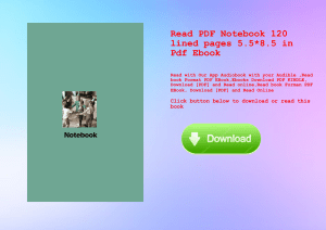 Read PDF Notebook 120 lined pages 5.58.5 in Pdf Ebook