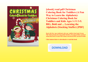 [ebook] read pdf Christmas Coloring Book for Toddlers (A Fun Way to Learn the Alphabets) Christmas C