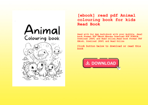 [ebook] read pdf Animal colouring book for kids Read Book