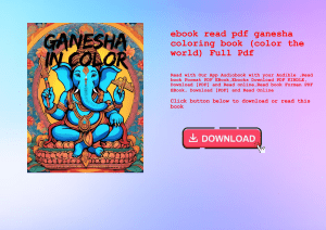 ebook read pdf ganesha coloring book (color the world) Full Pdf