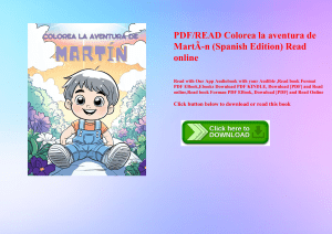 PDFREAD Colorea la aventura de MartÃƒÂ n (Spanish Edition) Read online