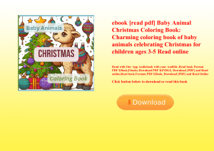 ebook [read pdf] Baby Animal Christmas Coloring Book Charming coloring book of baby animals celebrat