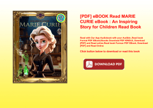 [PDF] eBOOK Read MARIE CURIE eBook  An Inspiring Story for Children Read Book