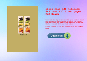 ebook read pdf Notebook 6x9 inch 120 lined pages Pdf Ebook