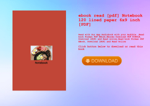 ebook read [pdf] Notebook 120 lined paper 6x9 inch [PDF] 