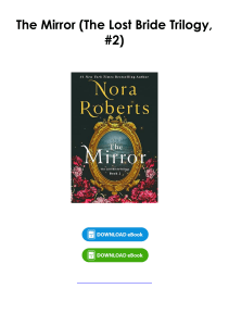 Download (pdf) Book The Mirror (The Lost Bride Trilogy, #2) By Nora Roberts