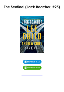 (Download) The Sentinel (Jack Reacher, #25) By Lee Child