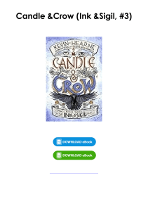 Read (pdf) Book Candle & Crow (Ink & Sigil, #3) By Kevin Hearne