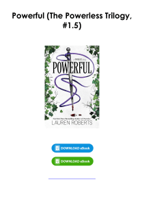 (Read) Powerful (The Powerless Trilogy, #1.5) By Lauren  Roberts