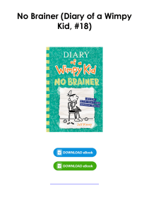 Download (pdf) Book No Brainer (Diary of a Wimpy Kid, #18) By Jeff Kinney