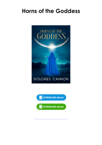 (Download) Horns of the Goddess By Dolores Cannon