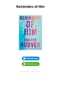 Read (pdf) Book Reminders of Him By Colleen Hoover