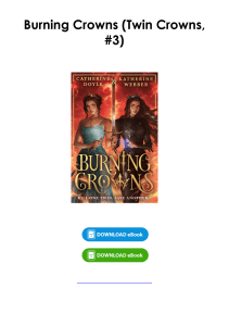 (Read) Burning Crowns (Twin Crowns, #3) By Catherine Doyle