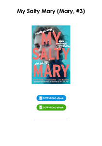 (Read) My Salty Mary (Mary, #3) By Cynthia Hand