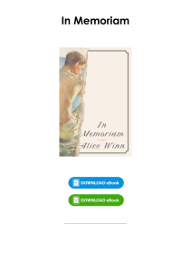 Read (pdf) Book In Memoriam By Alice  Winn