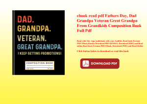 ebook read pdf Fathers Day  Dad Grandpa Veteran Great Grandpa From Grandkids Composition Book Full P