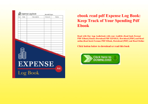 ebook read pdf Expense Log Book Keep Track of Your Spending Pdf Ebook